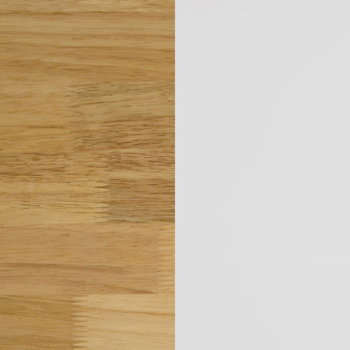 Jalen 3-door Mobile Kitchen Cart Natural Brown and White