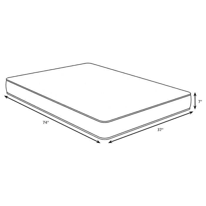 Quimby 7-inch Twin Innerspring Quilted Foam Mattress