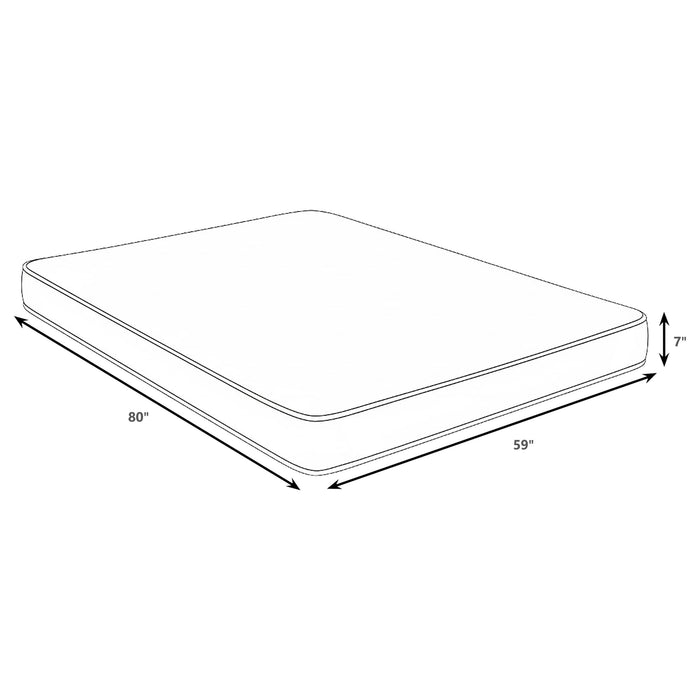 Kenyon 7-inch Queen Bamboo Cover Firm Foam Mattress