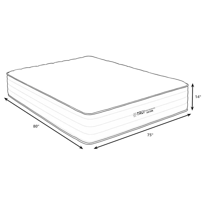 Montlake 14-inch Eastern King Cool Firm Foam Hybrid Mattress