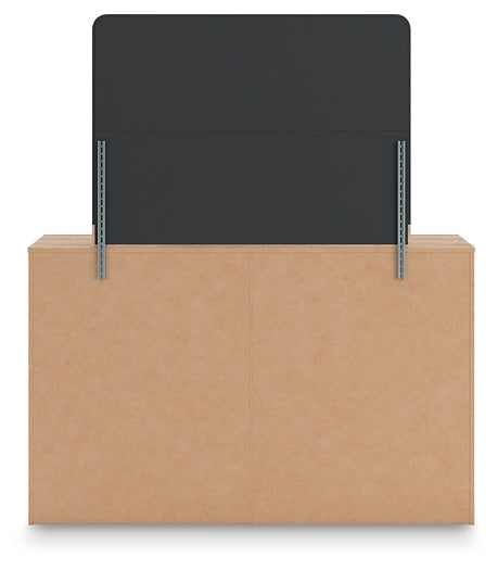 Kinlanni Queen Upholstered Panel Bed, Dresser, Mirror and Nightstand